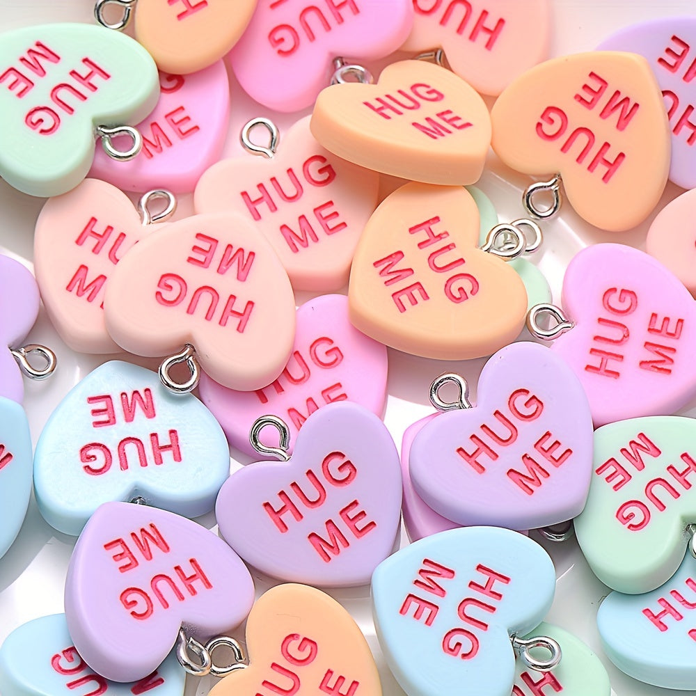 Sweet Heart Resin Pendants