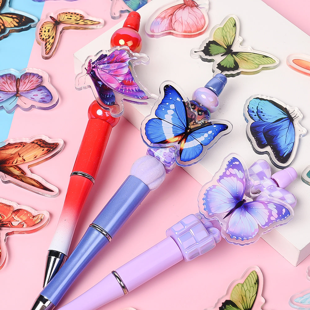 Colorful Butterfly Acrylic Flatback Embellishments