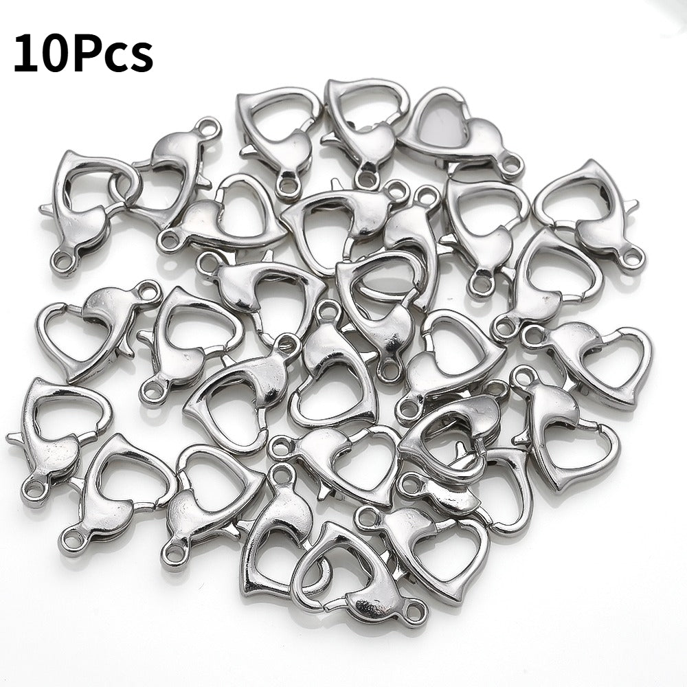 Heart Alloy Lobster Clasps