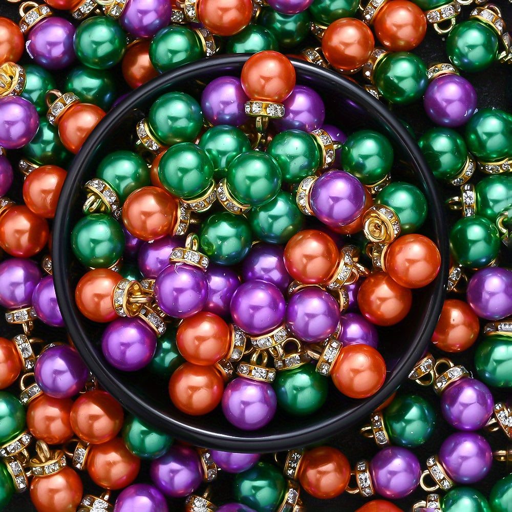 Halloween Acrylic Pearl Charm Set