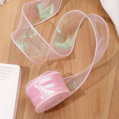 10-Yard 4 cm Iridescent Fishtail Organza Ribbon