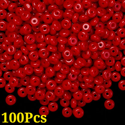 Flat Round Glass Beads