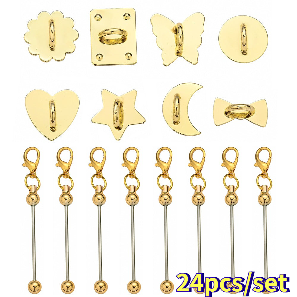 Beadable Self-Adhesive Keychain Hooks