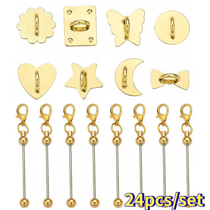 Beadable Self-Adhesive Keychain Hooks