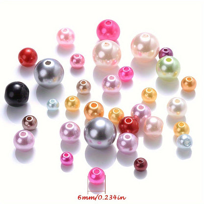 Multicolor ABS Round Beads