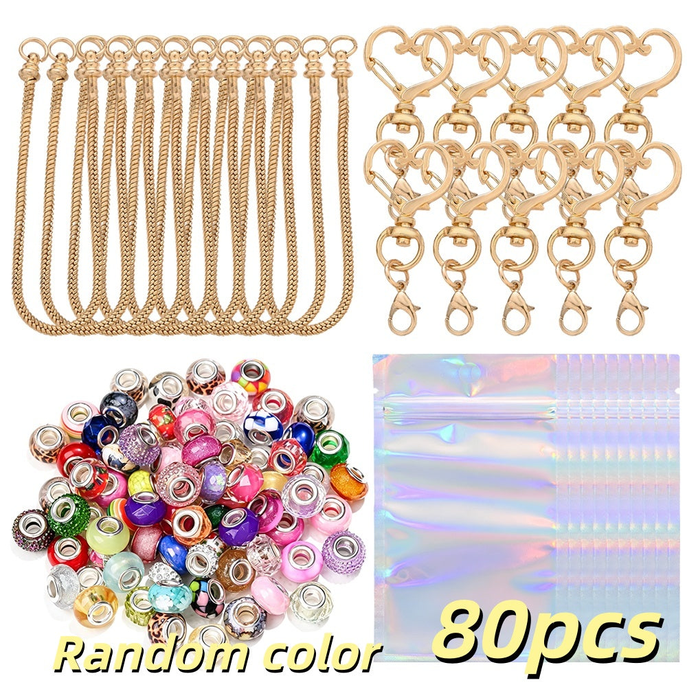 20PCS Beaded Keychain Making Set