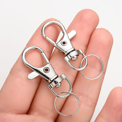 DIY Keychain Set with Lobster Clasps and Circle Keyrings