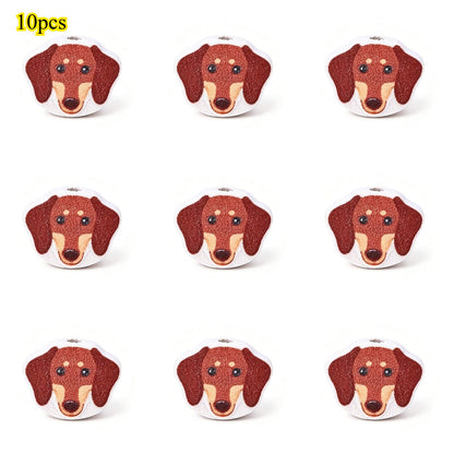 Marine-Themed Wooden Beads