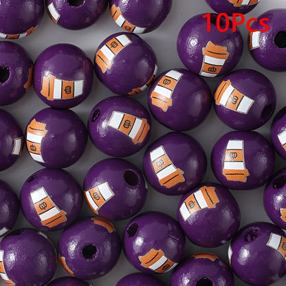 Halloween Wooden Beads