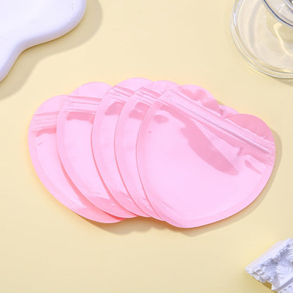 10PCS 3.94-Inch Heart-Shaped Transparent Jewelry Gift Bags