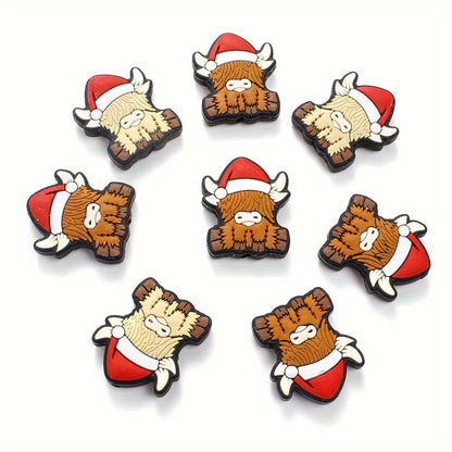 Silicone Christmas Calf Beads