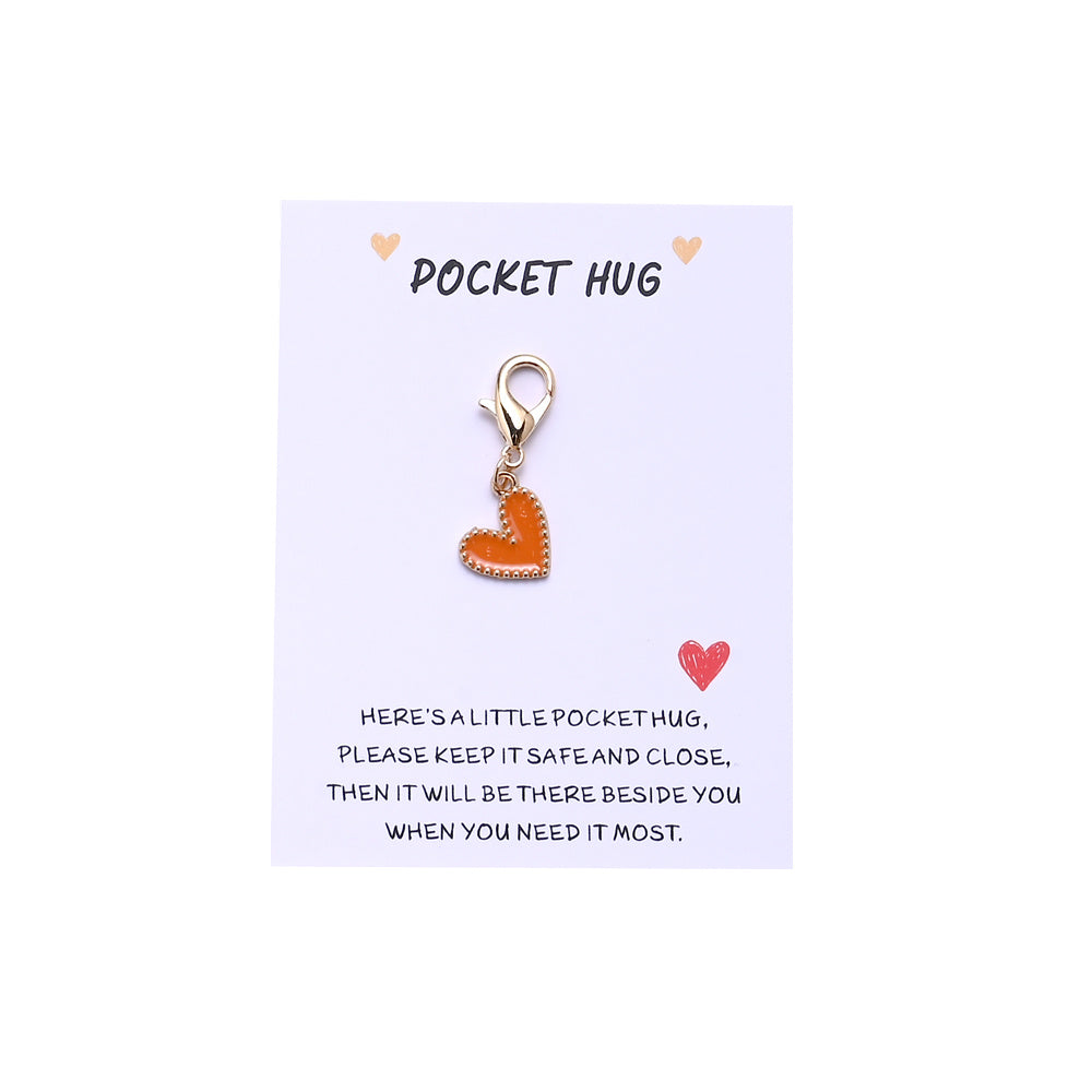 Heart Keychain with Thank You Card