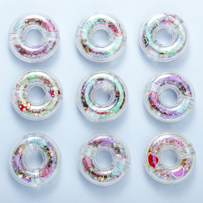 2/3.3cm Large-Hole Donut Acrylic Spacer Beads