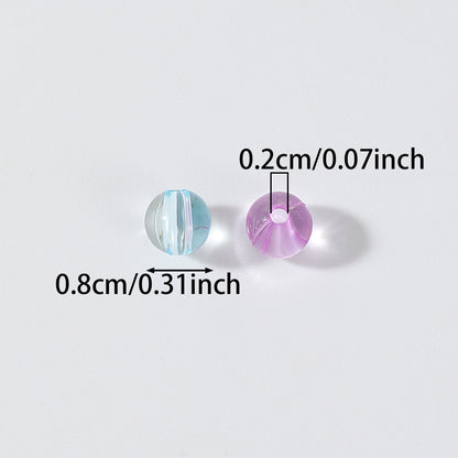 Transparent Round Acrylic Beads