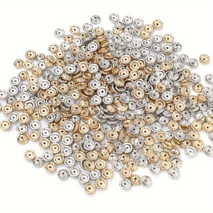 100PCS 7mm Semicircular Pattern Plastic Bead Set