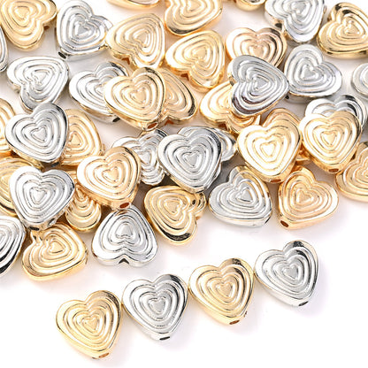 CCB Heart Spacer Beads