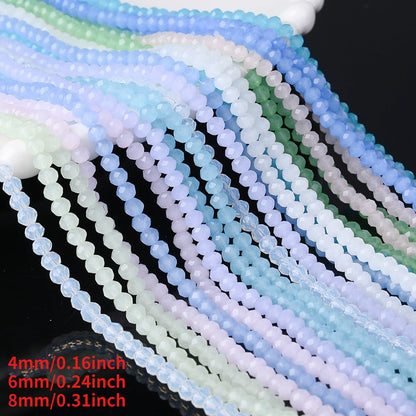 Mixed Size Glass Flat Beads