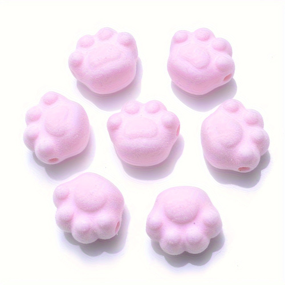 10PCS Multicolor Cat's Claw Acrylic Bead Set
