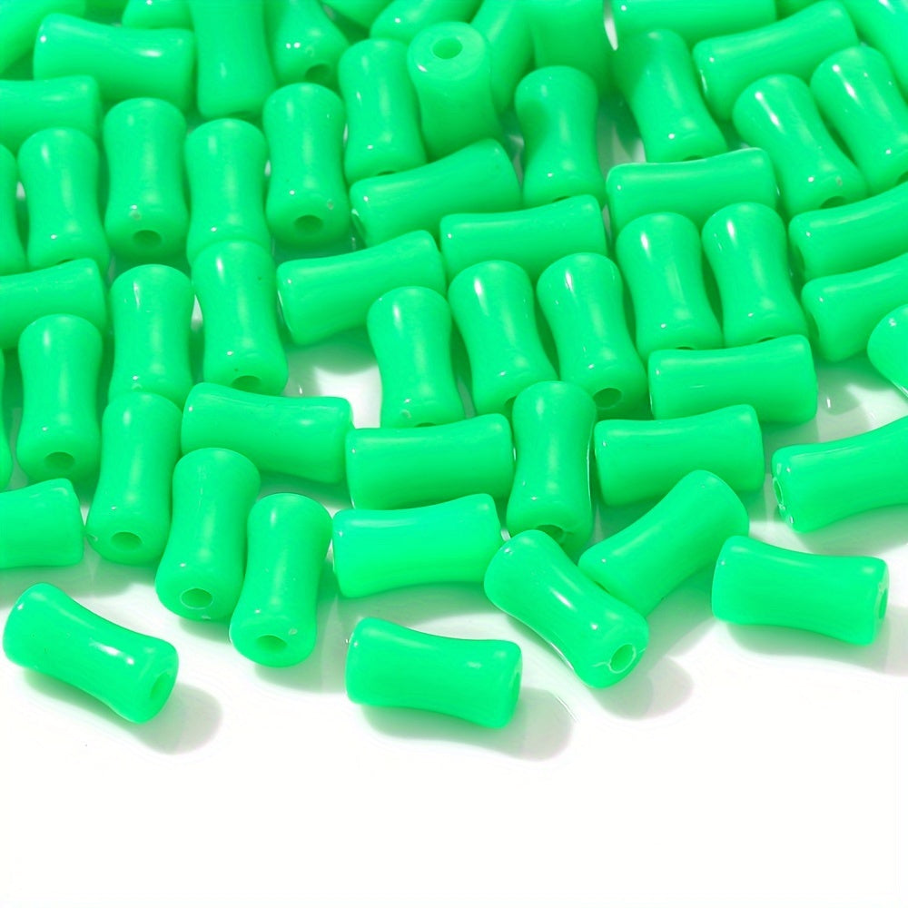 Solid Color Bamboo Acrylic Beads