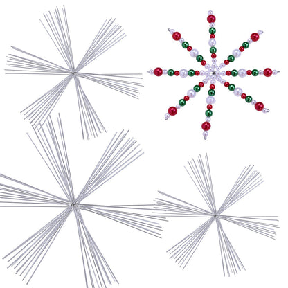 Christmas Snowflake Beaded Decorative Strands