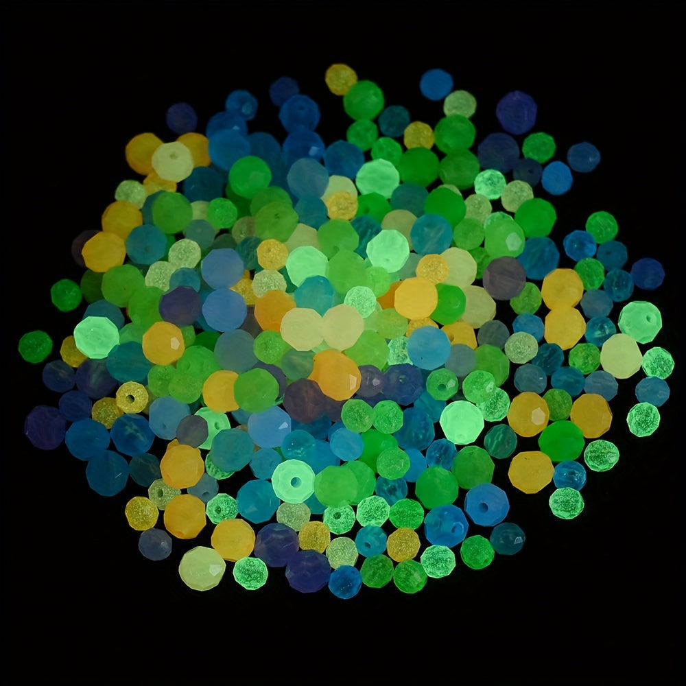 200/300PCS Luminous Acrylic Irregular Bead Set