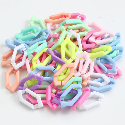 Acrylic Split Ring Chain Clasps