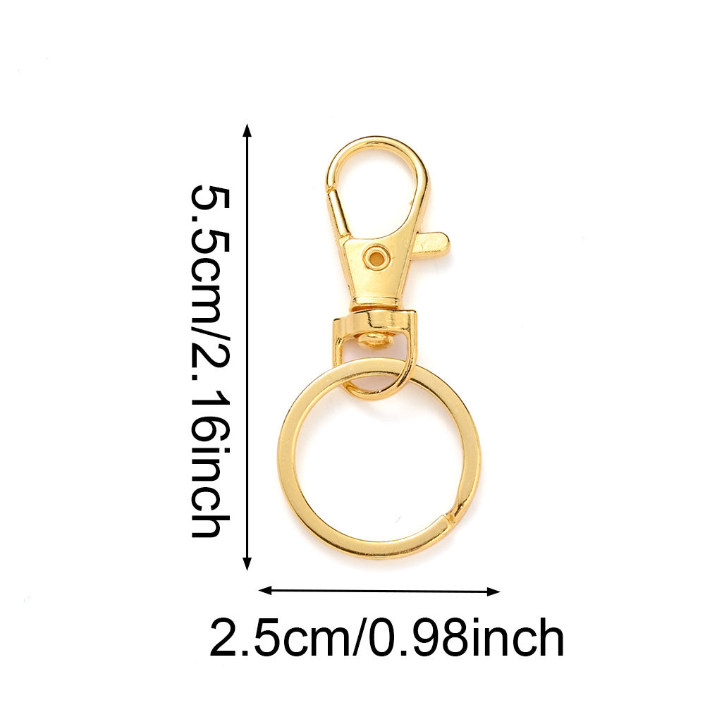Zinc Alloy Circle Keychain Set