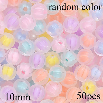 Acrylic Pumpkin Beads