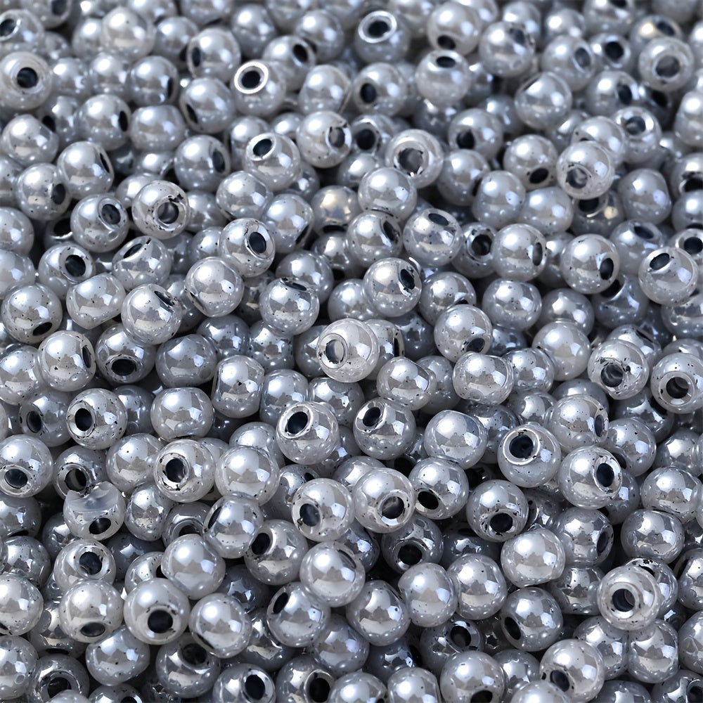 200PCS 4mm Cream Glass Rice Beads