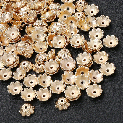 Tulip Pattern Plastic Beads
