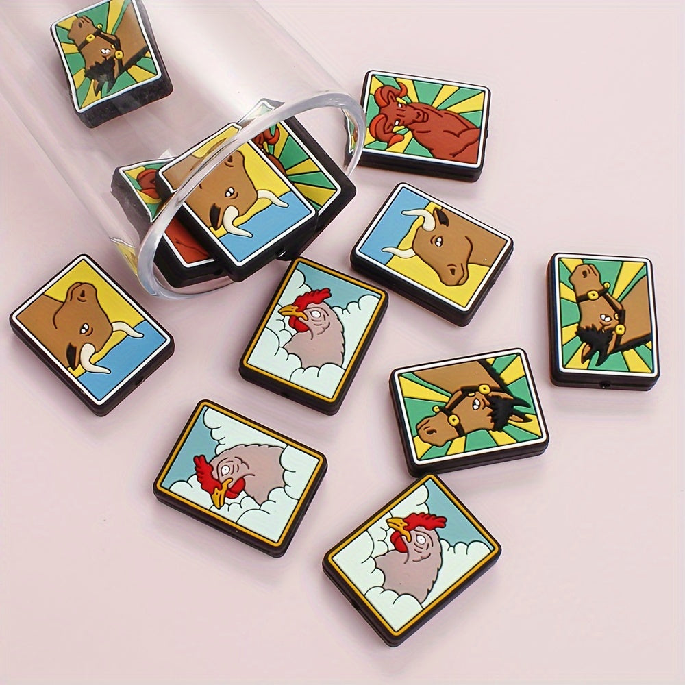 Animal Theme Silicone Beads