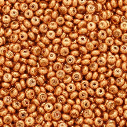 4 mm Glass Metal Abacus Rice Beads