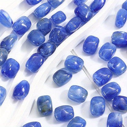 Multicolor Acrylic Straight-Hole Spacer Beads