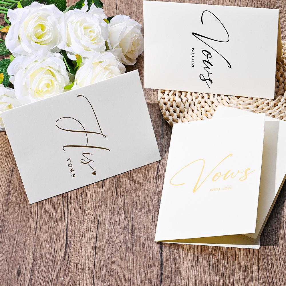 Personalized Wedding Vow Books Set