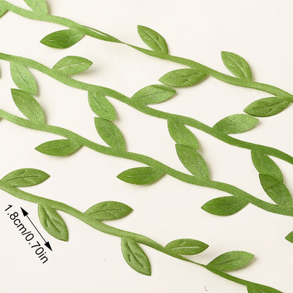 Silk Leaf Artificial Green Garland