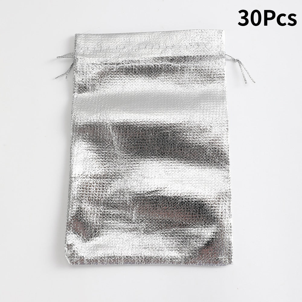 30-Piece Gold & Silver Drawstring Jewelry Gift Bags