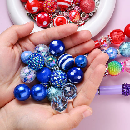 Multicolor 20 mm Thick Acrylic Round Beads
