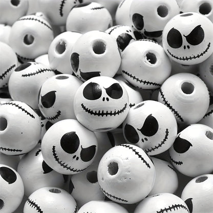 Halloween Printed Wooden Spacer Beads