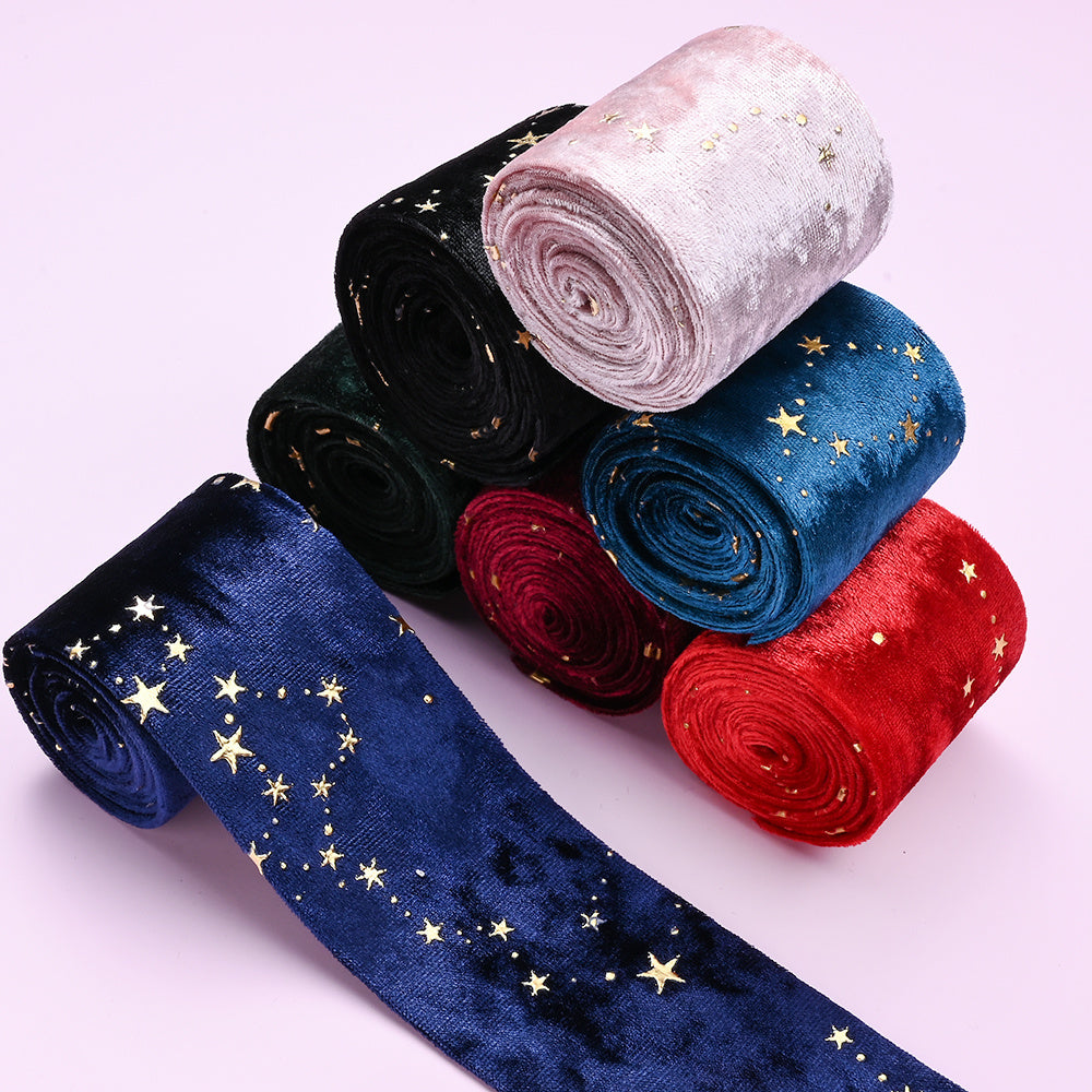 Double Velvet Star Ribbon