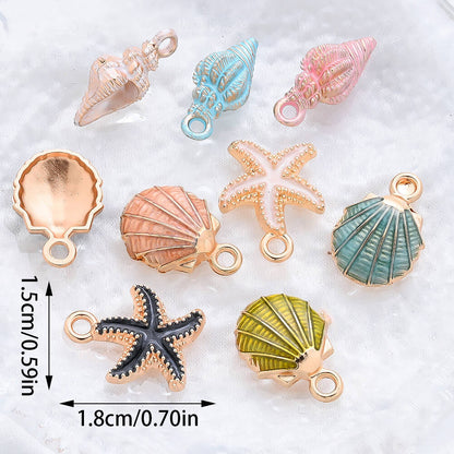 Ocean Enamel Pendants