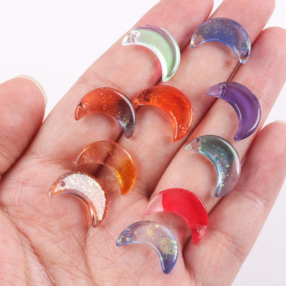 Crystal Moon Pendant Charms