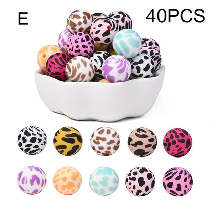 Vibrant Silicone Focal Beads Set