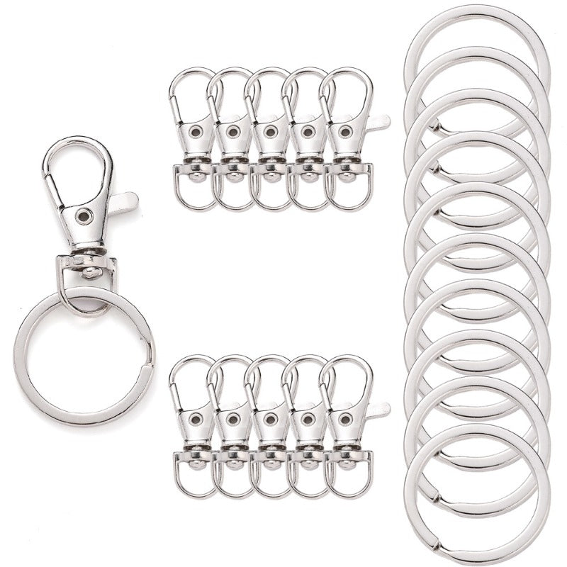 Golden Silvery Alloy Lobster Clasps