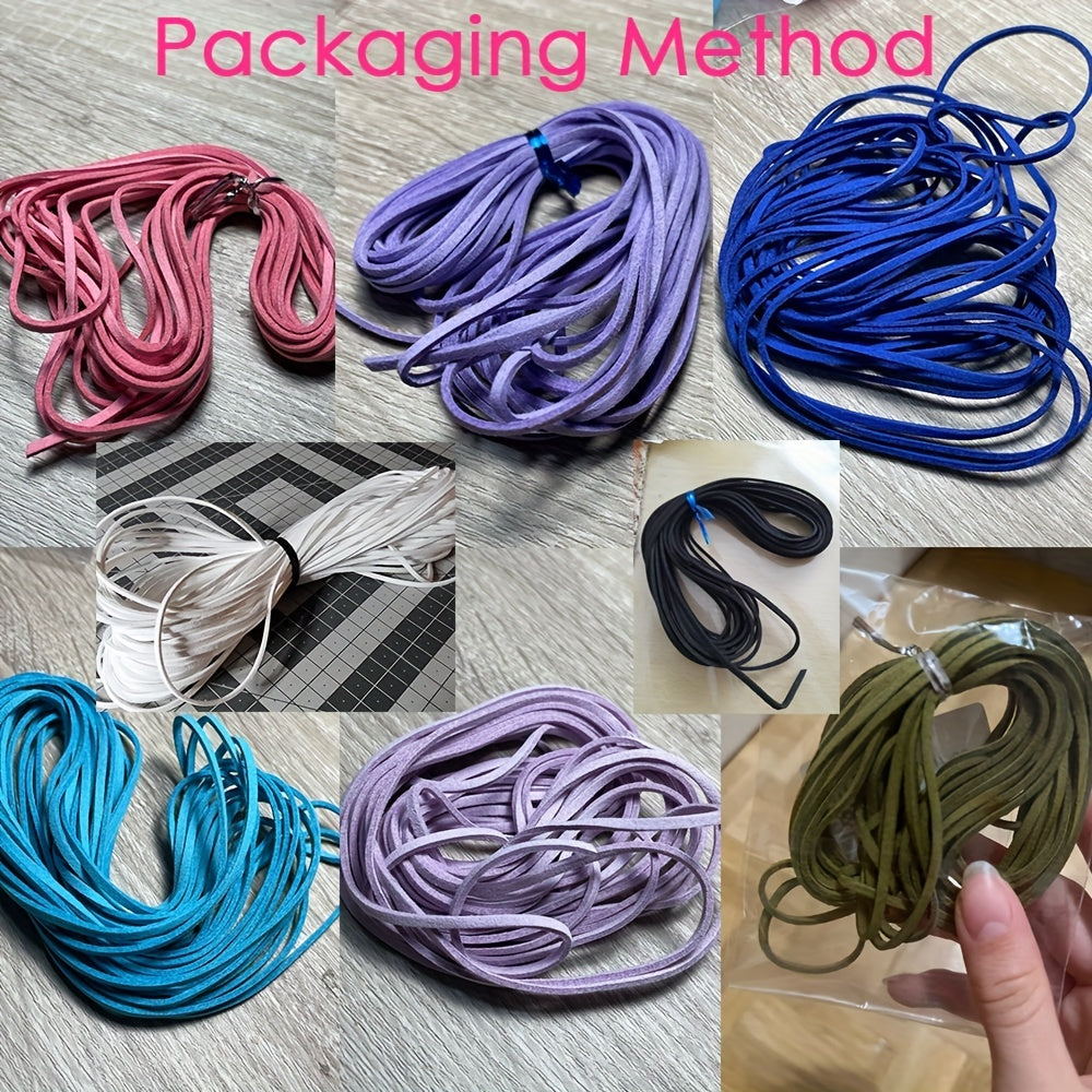 5m 2.5mm Flat Korean Velvet Cord for Jewelry Making