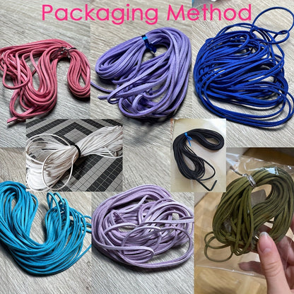 5m 2.5mm Flat Korean Velvet Cord for Jewelry Making