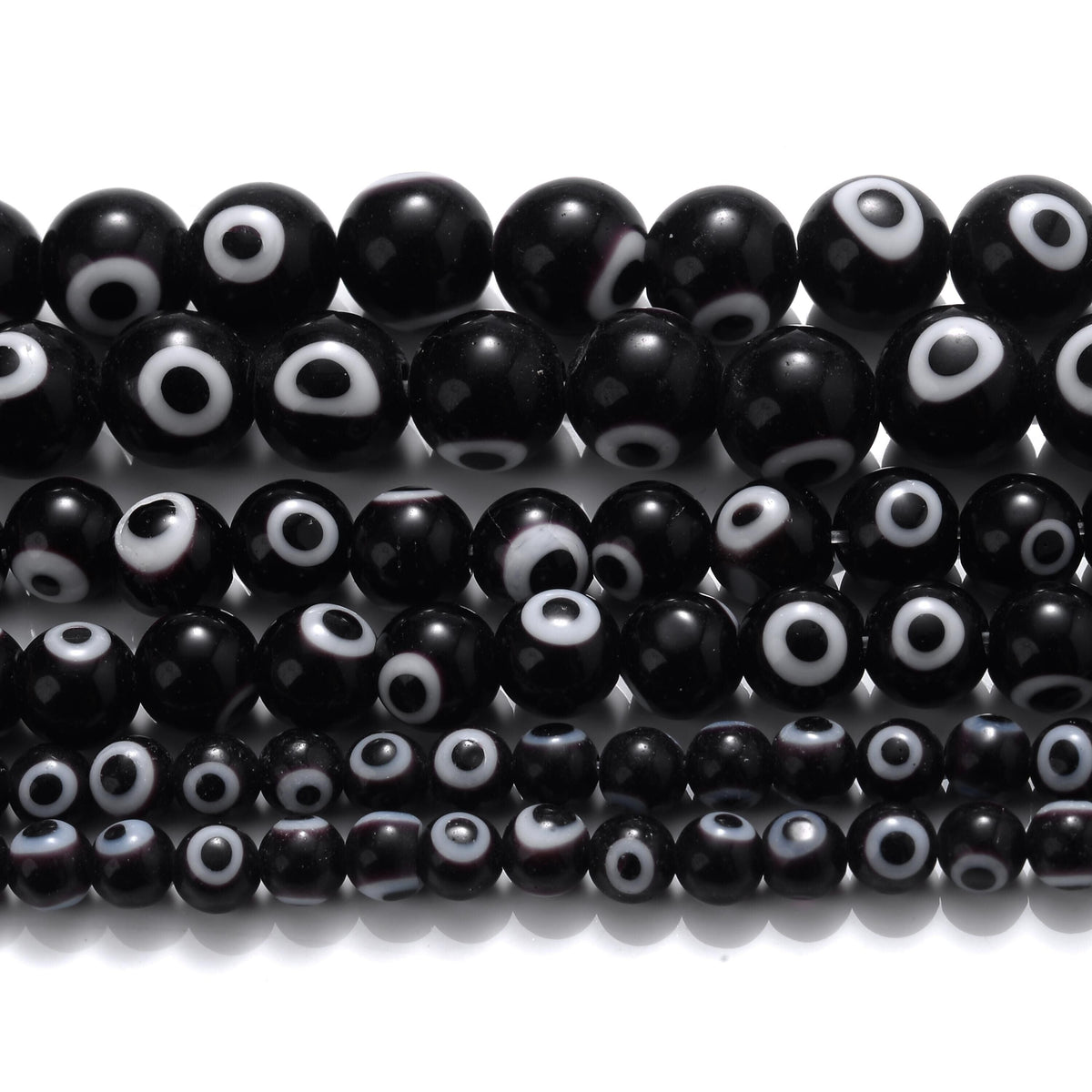 Multi-Colored Evil Eye Glass Beads