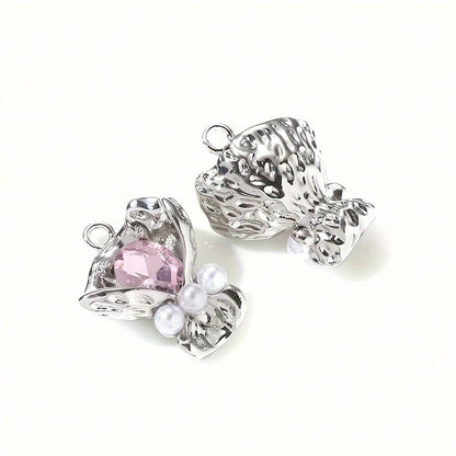Bouquet Rhinestone Alloy Pendants