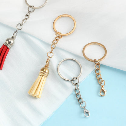 Mixed Color Iron Flat Key Rings