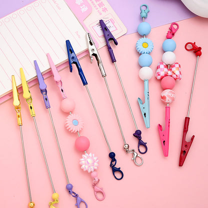 Beaded Card Holder Clips