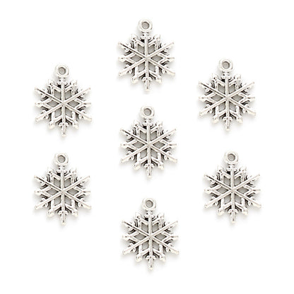 Hollow Snowflake Alloy Pendants